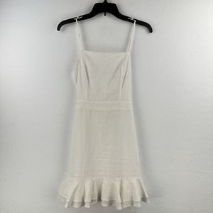 ALTAR'D STATE Mini Dress Spaghetti Strap‎ Flounce Skirt Ruffle Zip Tie M